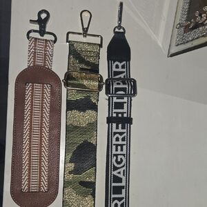 Karl Lagerfeld Camouflage and Brown Strap Trio